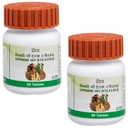 Divya Chitrakadi Vati 60 Tablets x 2 Packs