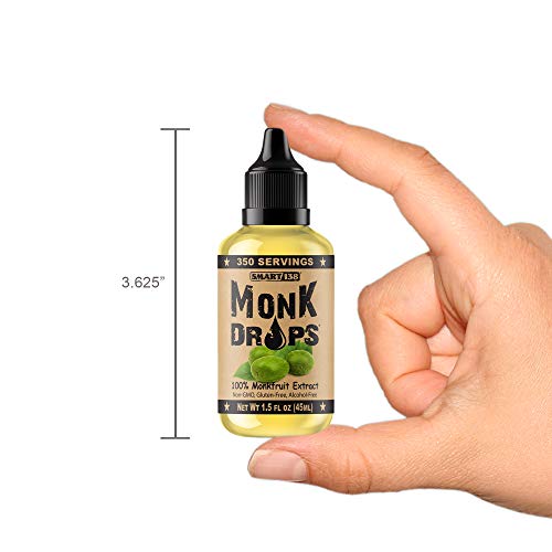 image for Smart138 Monk Drops - 100% Monkfruit Liquid Sweetener, Zero Glycemic, 