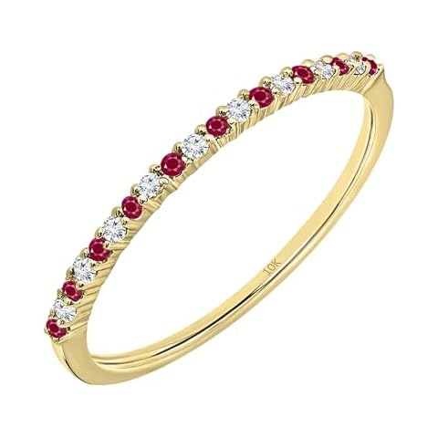 Dazzlingrock Ruby & Diamond Band DR7315 Cover