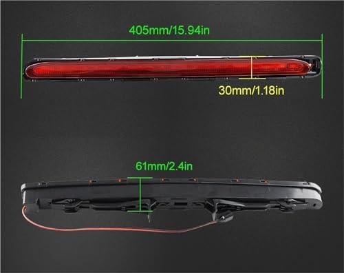 3ème feu stop noir pour Mercedes Benz Classe E E300 E320 E350 E500 E550 E55 AMG - 4