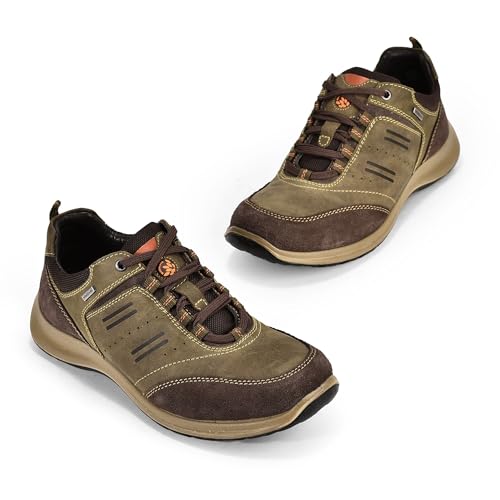 Image of Woodland Men Olive Green Casual Shoes