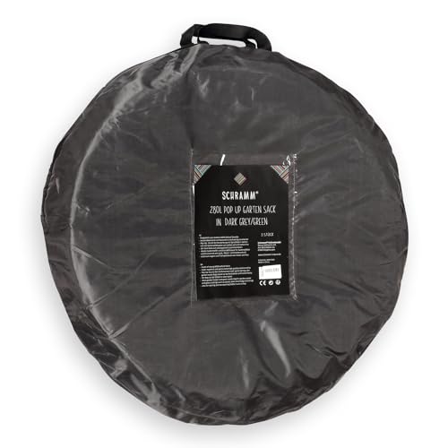 Schramm® 3 Stück Pop-Up Gartensäcke wählbar 85, 160 oder 280 Liter dunkelgrau sehr stabiles Polyester selbst aufstellend Gartensäcke Pop UP Garten Sack Säcke Big Bag, Größe:3 x 280 Liter