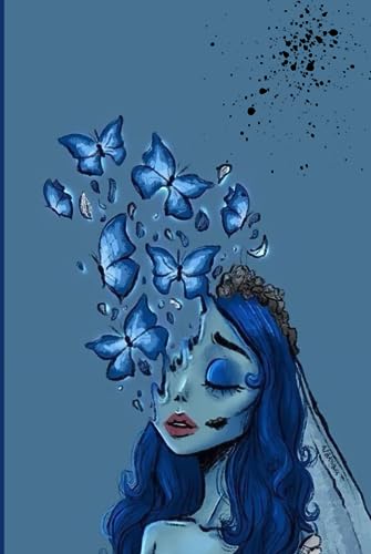 Journal: Corpse bride themed journal, 120 lined pages. For children and adults