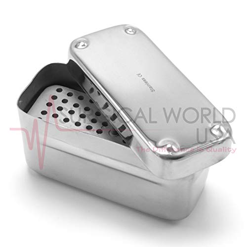 Dental Endo Box Bur Block Holder Endodontic Files Holder Sterilization Organizer Box