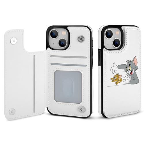 iPhone13 Mini用ケース 手帳型 トムとジェリー 【全機種対応】 アイフォン13 Mini用ケース スマホケース 財布型 PUレザー おしゃれ 背面カード収納 スタンド機能 携帯カバー 耐衝撃