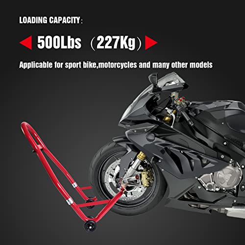 Jack Boss Motorcycle Stand Front And Rear Combo Wheel Lift Stands,500Lbs Capacity,Swingarm Spool Paddock Stands For Sport Bike,Fit For Yamaha Honda Kawasaki #TOP2