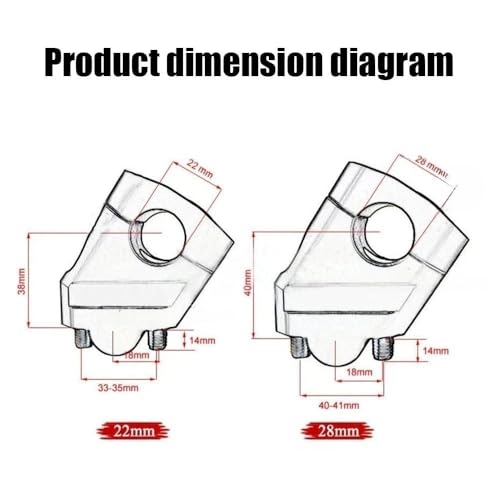 Moto Riser Guidon Support Rehausseur CF 450 MT Accessoire Trail 2024 - 6
