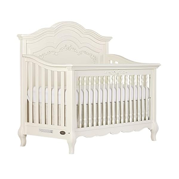   Aurora-5-In-1-Convertible-Crib-In-Ivory-Lace-Greenguard-Gold-Certified-Features-3-Mattress-Height-Settings-Sturdy-And-Spacious-Baby-Crib-Wooden-Furniture-832-FW