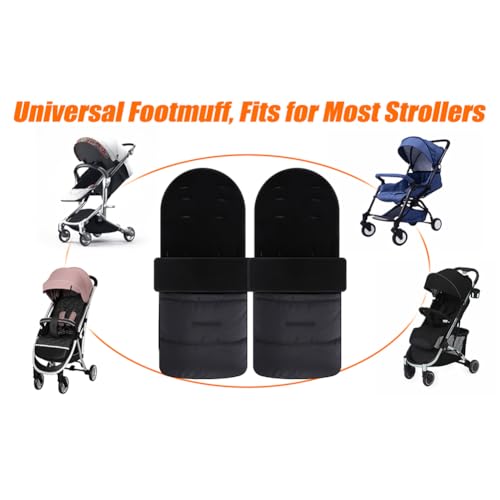 Chancelière pour poussette imperméable et coupe-vent avec doublure douce