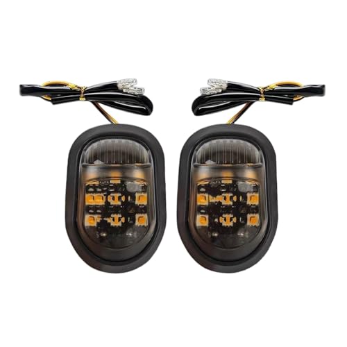 Clignotants LED pour motos orange 12V feux arrière d'indication et de sécurité