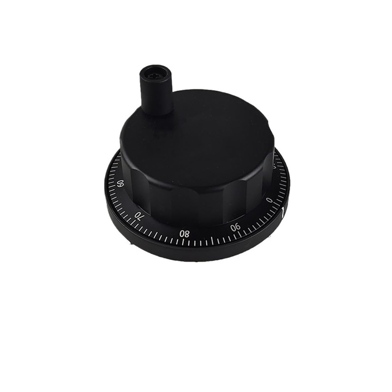 WUDCW 80mm Pulser Electronic Handwheel 5V 100Pulser 4 6 pin Manual Pulse Generator Rotary Encoder(Black,80MM 4 Pin)