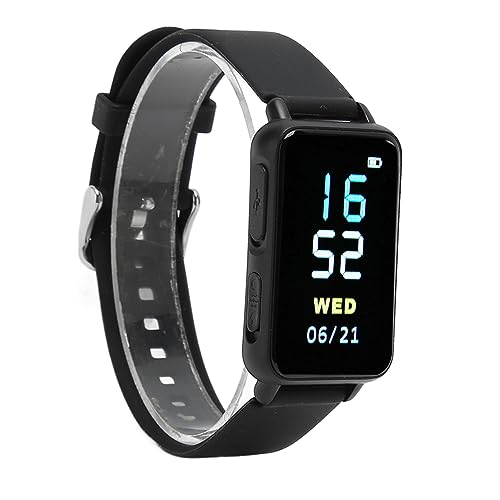 Montre Enregistreur Vocal, Enregistreur activé par la Voix avec 50 Heures de Temps D'enregistrement Continu, Enregistreur MP3 avec Appareil Audio D'enregistrement de...