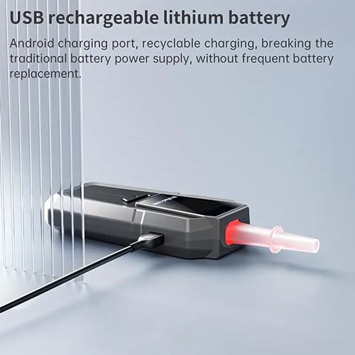 Image of Alcohol Tester Professional Breathalyzer Rapid Sensor with Superior Accuracy Reliable and Super Sensitive Professional-Grade Compact and Lightweight with 5 Mouthpiece (Model S-55)