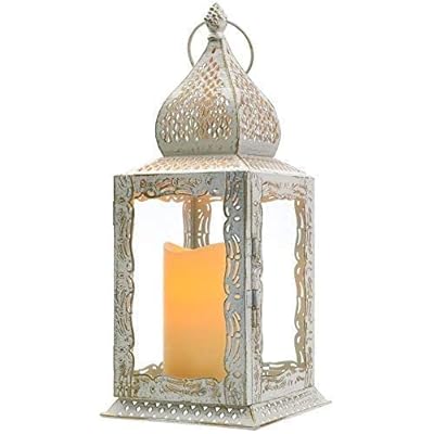 JHY DESIGN Decorative Lanterns 13''High Metal Candle Lanterns Vintage Style Hanging Lantern for Indoor Outdoor Events… 41XSnMrXyLL. SS400