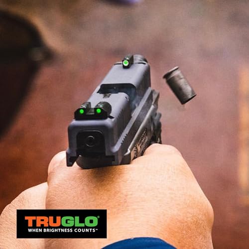 Image of TRUGLO TFX Handgun Sight | Durable Shock-Resistant Compact Brightly Glowing Tritium & Fiber-Optic Xtreme Day /Night Sight for Handguns