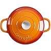 Crock-Pot Artisan 5-Quart Round Enameled Cast Iron Dutch Oven – Sunset Orange, Durable Heavy-Duty Cookware for Slow Cooking, Roasting, Baking with Lid #2