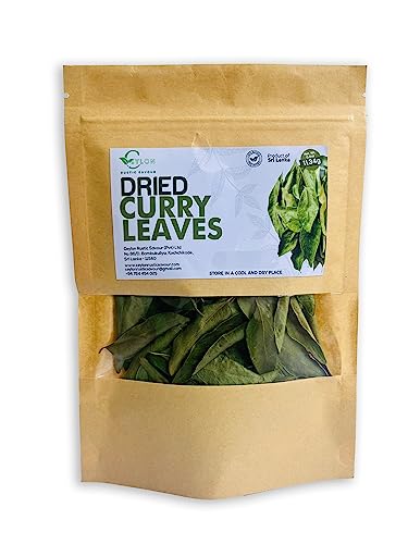 Dried Curry Leaves 0.4 Oz (11.34g) premium grade air fresh leaf whole | Aromatic and Distinctive Flavor With All the of Fresh Kari Patta Gluten Free Naturally Herbs Groceries with Flavors Asian Food Indian Spices Pure - Tray Cury Herb to all Natural Kadi Leaf Karuvepillai Dry Non-irradiated Vegan free| NON-GMO (0.4) fresh