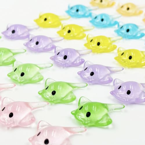 Estatuetas de arraia em miniatura – 60 peças, mini boneco de arraia-manta de resina, estatueta de an