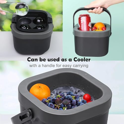 Molde para hacer bolas de hielo transparentes, 4 piezas 2.4" miniatura 6