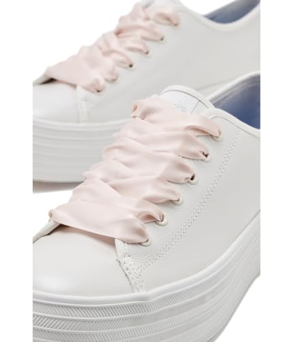 Image of Keds Women's Triple Up Leather White Pearlized Ballet Leather 8 Medium