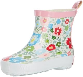 Playshoes Dziewczęce kalosze z półcholewką, kwiaty