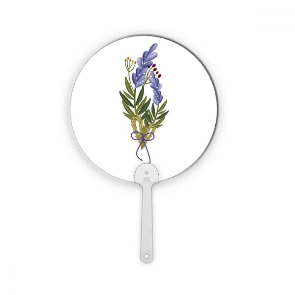 Fleur de lavande bleue en plastique déco éventail pour table d'été