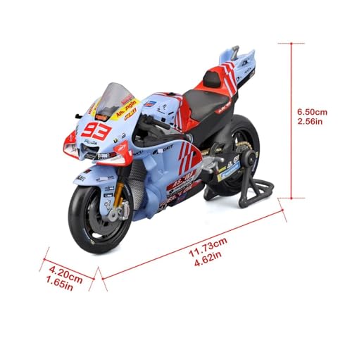 HTLNUZD 2024 1/18 GP23#93 Motocicleta Miniatura Aleación miniatura 4