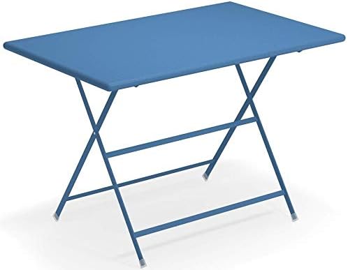 Emu Arc en Ciel Folding Table Rectangular cm. 110 x 70 Color Navy Blue Oil Cod. 16