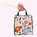 Kate Spade New York Portable Soft Cooler Lunch Bag with Silver Insulated Interior Lining and Storage Pocket, Floral Garden