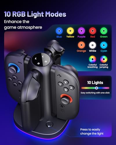 Grip Charger for Nintendo Switch 2 Charging Dock for Switch Joycon Station for NS 2 Accessories 2025