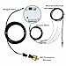 Bezel Oil Pressure Gauge Kit 0-100Psi Black Indash Brushless Series 2-1/16'' (52mm) Include 1/8BSPT Electrical Sensor - Clear Lens - Silver Ring - for car & Truck - 270° Sweep - JDM - USDM