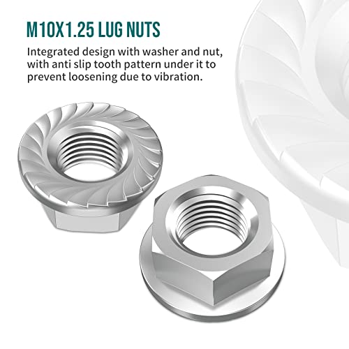 Alpha Rider M10x125 Locking Lug Nuts For Yamaha Blaster