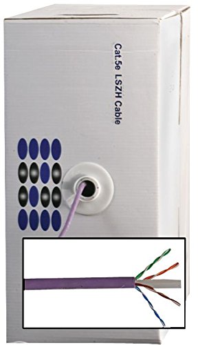Pro Power PP01219 5.2 mm Cat5e Network LSZH Cable, 305 m, Purple