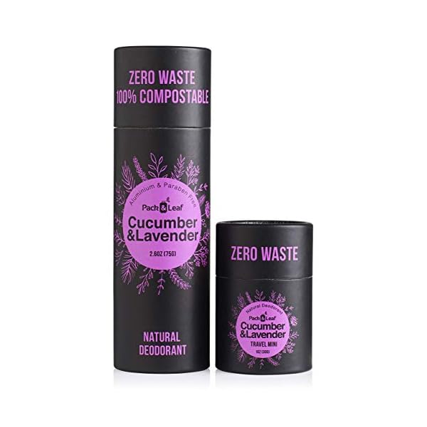 Zero Waste Deodorant Set, Plastic Free Natural Deodorant for Women ...