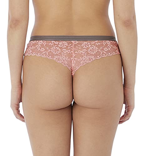 Freya Womens Offbeat Brazilian Bikini Style Underwear, Rosehip, Large Us #TOP1
