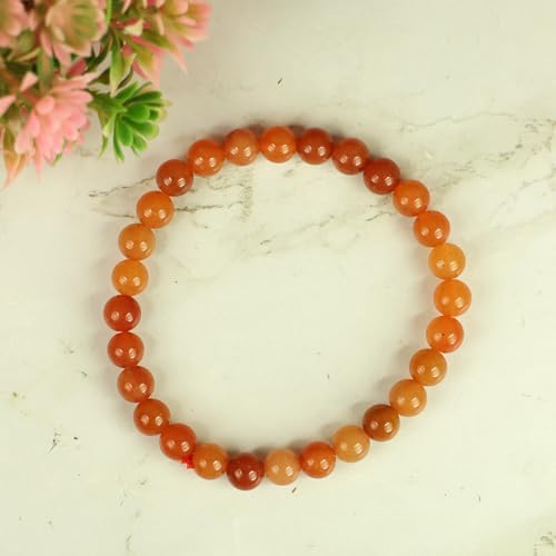 Image of Reiki Crystal Products Natural Crystal Stone Bracelet 6 mm Round Beads for Men & Women | Gemstone Jewellery Bracelet | Reiki Charged | Multiple Stone Variants Available