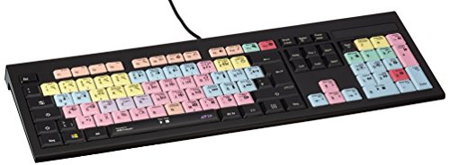 Logickeyboard LKB-PT-APBH-DE - Teclado (Estándar, Alámbrico, USB, QWERTZ, Multicolor)