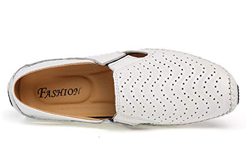 Men's Slip on Loafers Mule Sandals Clog Slippers Handmade Leather Casual Office House Shoes Non-Slip Sole Breathable Comfortable Soft for Walking Wedding Indoor Outdoor3