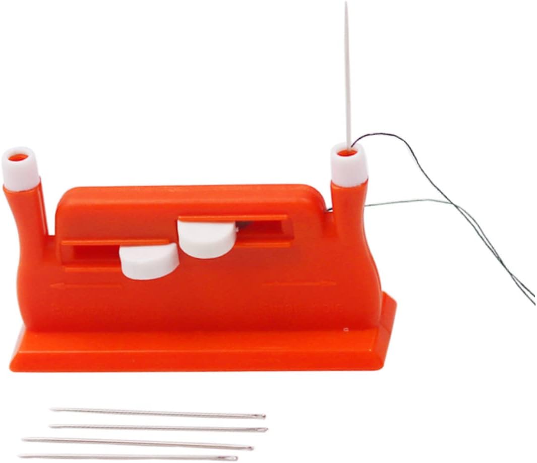 Operitacx 6pcs Double- Threaders Easy Use Threading Guide Plastic Needle Threading Device for Sewing Supplies Aid for Home and Elderly Use Red