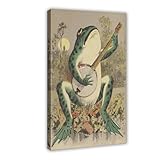 Lienzo decorativo para pared, diseño de la canción de los jueces anfibios, para decoración de sala de estar, dormitorio, 50 x 75 cm