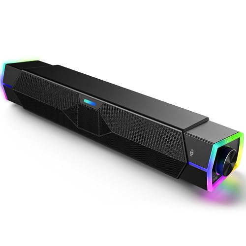 Fishcovers Computer Speakers with Microphone, USB Powered Bluetooth 5.3