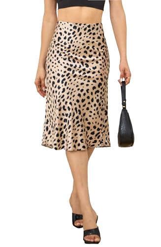 Jupe léopard en soie pour un look working girl élégant au quotidien