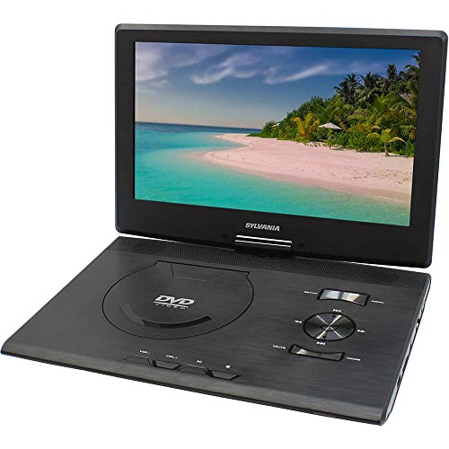 Sylvania SDVD1332 13.3-Inch Swivel Screen Portable DVD Player with USB/SD Card Reader (Renewed)