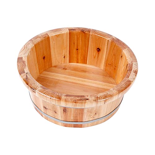 Pie de tina de madera de cedro para spa y masaje