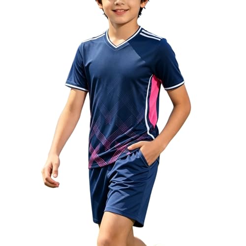 Tenue de sport football pour garçon avec maillot respirant anti-transpiration séchage rapide