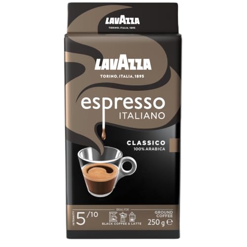 Lavazza, Espresso Italiano Classico, Café Molido Natural, 250 g