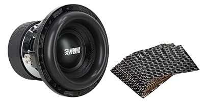 Sundown Audio X-12 V.3 D2 Bundle: 12 in 5000-Watt Peak/2500-Watt RMS Dual 2-Ohm Car Subwoofer, RockMat 37-15 37 Sq Ft 60 Mil Sound Vibration Deadener Kit, 2-Items