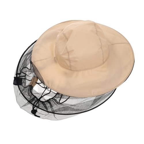 TOYANDONA Sombrero de Apicultura Plegable con Ancha y Velo Protector Actividades Protección Solar Portátil