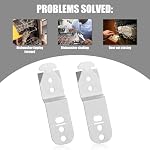 2pcs Dishwasher Mounting Bracket, 00619985 Stainless Steel Under Counter Dishwasher Mount Clips Parts Compatible with Bosch Thermador Kenmore Gagenau & Most Top Brand Dishwashers