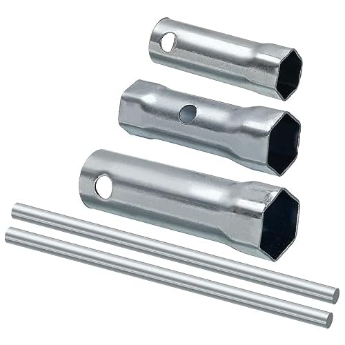 TA-VIGOR Lot de 3 clés à douille à bougie d'allumage, clé à double extrémité avec poignées en T, kit d'outils d'allumage en acier au carbone pour motoculteur automobile (16 mm, 17/19 mm, 21 mm)
